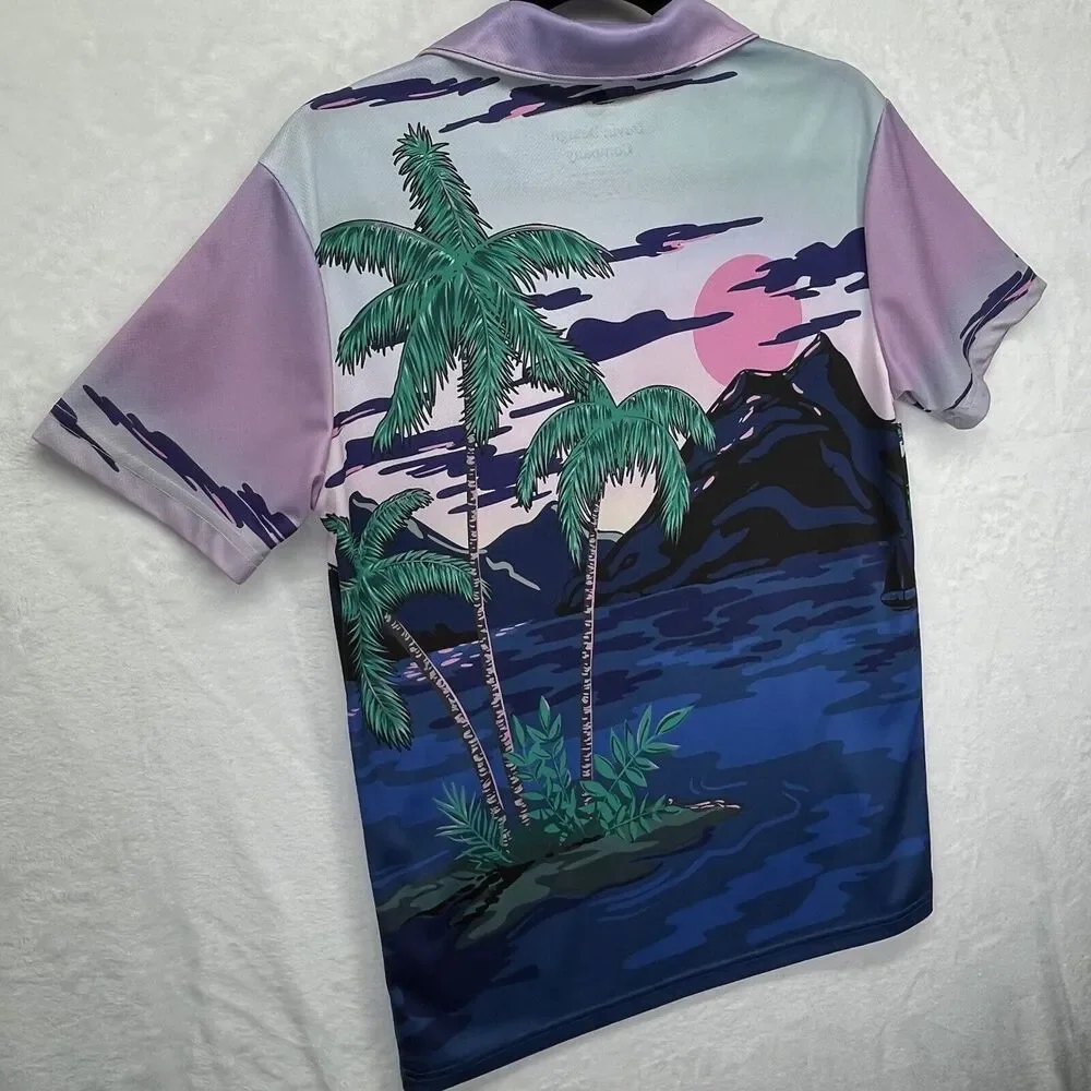 Duvin Design Company Polo Men's Small Beachy‎ Coastal Surf
